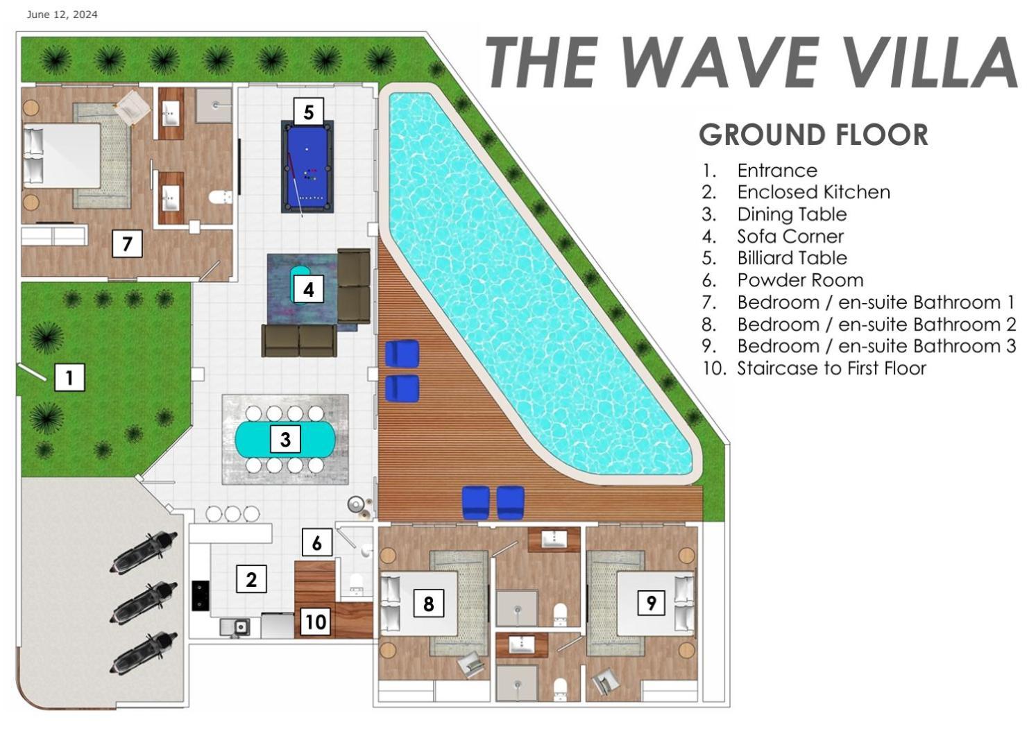 Trendsetting Ultimate 6-bed Getaway-staff-breakfast-bbq-billiard * Canggu (Bali)